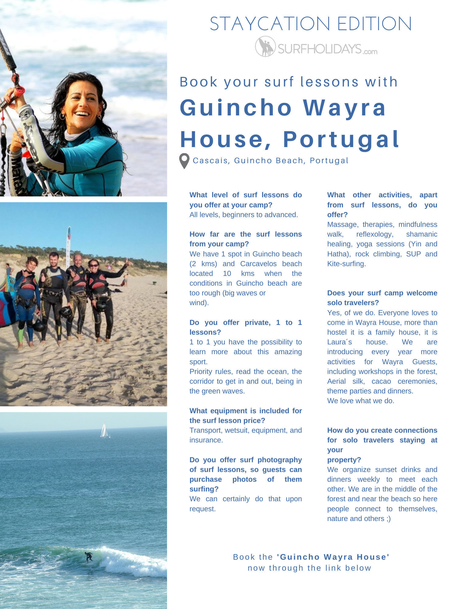 Learn to Surf at Guincho Wayra House, Cascais